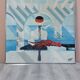Grande peinture postmoderne de l'artiste Azian Tsang 1987