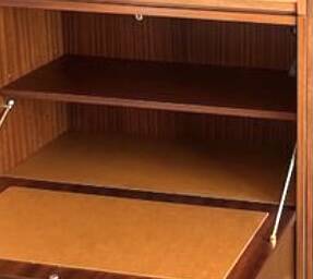 Vintage Scandinavian Teak Bookcase Secretary Cabinet