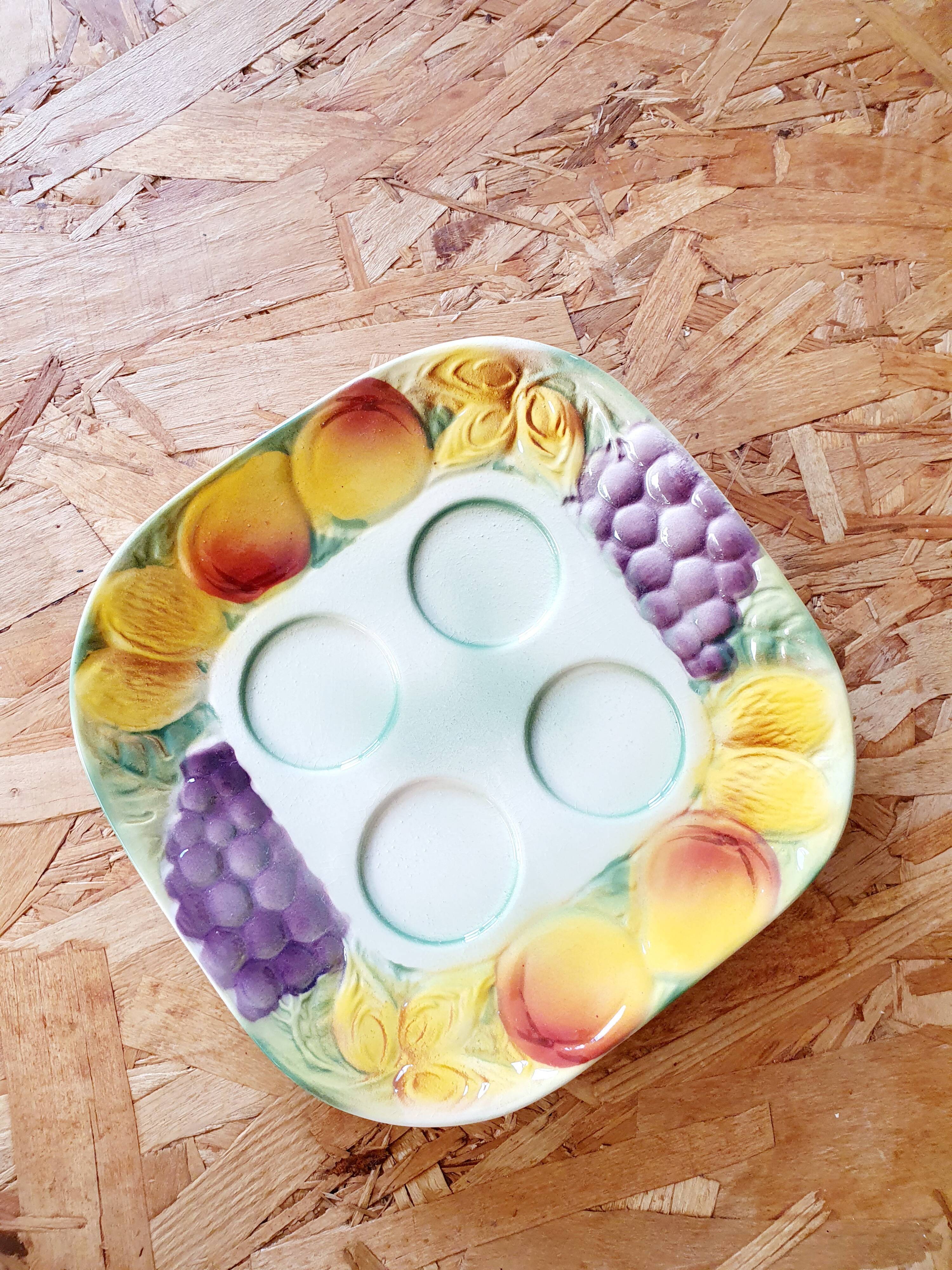 Saint Clément set of cockerels and slip tray