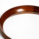 Beautiful round 1960s teak wall mirror by TH. POSS 'EFTF Copenhagen Denmark