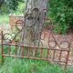 Curved wooden headboard
