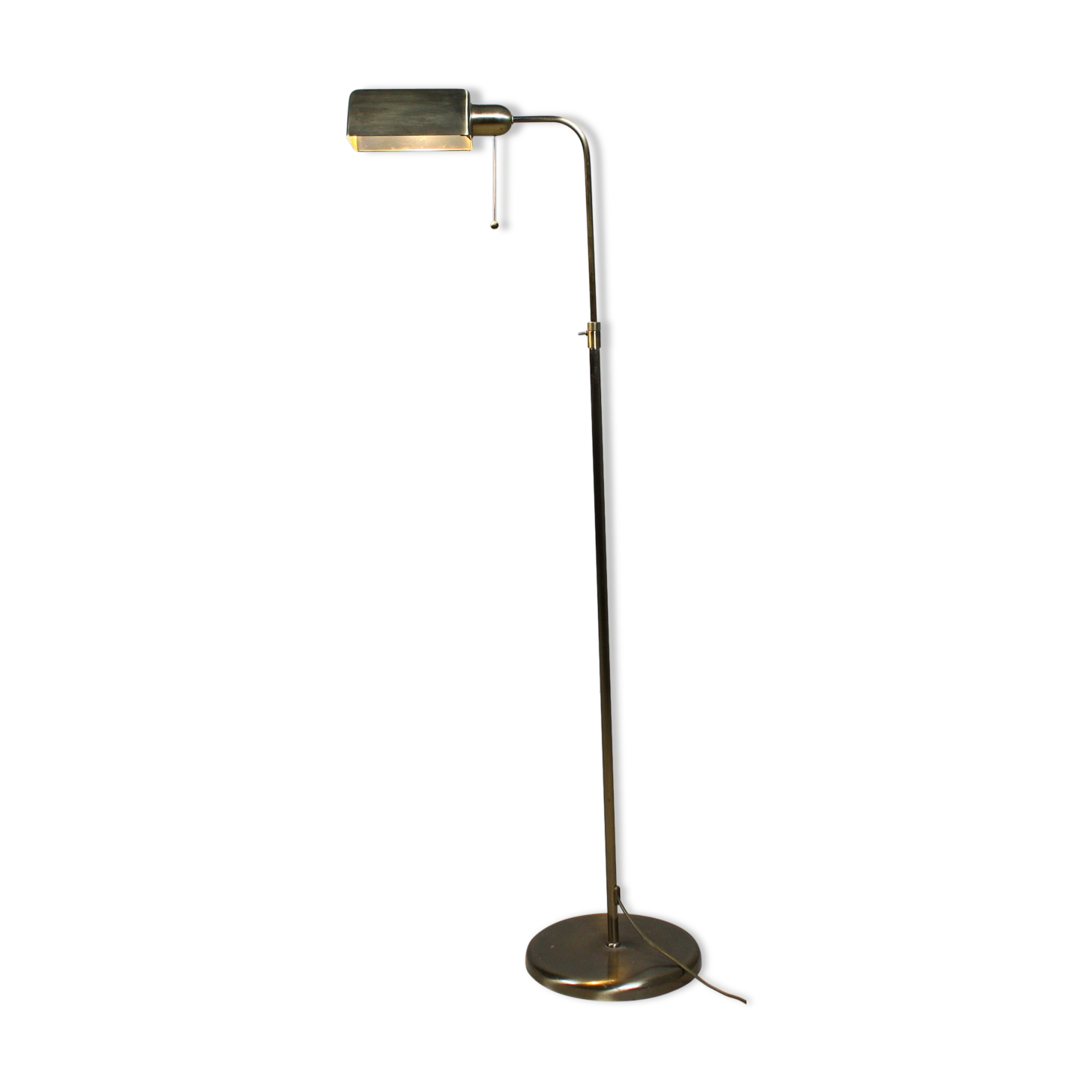 Portuguese brass floor lamp, 1970