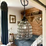 Glass and metal pendant light, Ulysses' garden