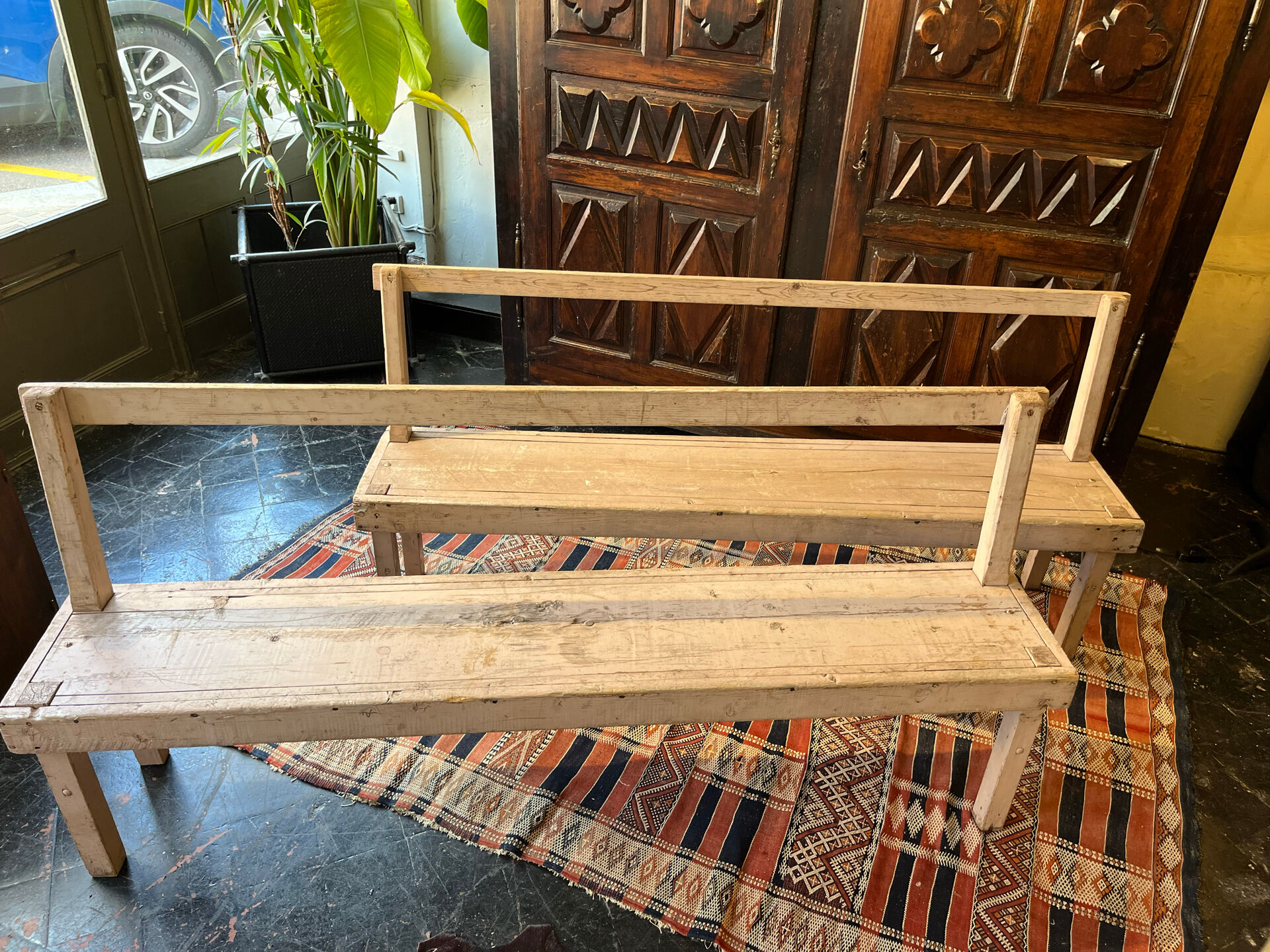 Vintage bench pair