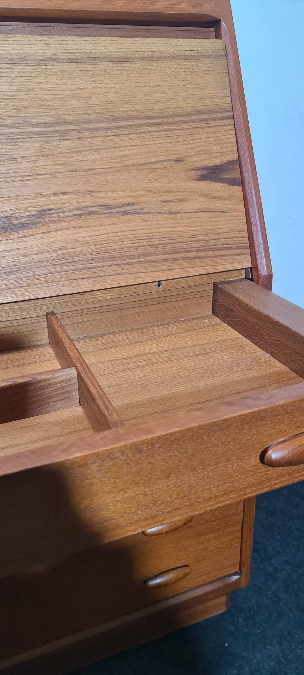 Vintage Danish design secretary desk by Dyrlund