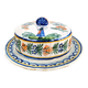 Old butter dish Henriot Quimper earthenware from Brittany