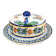 Old butter dish Henriot Quimper earthenware from Brittany