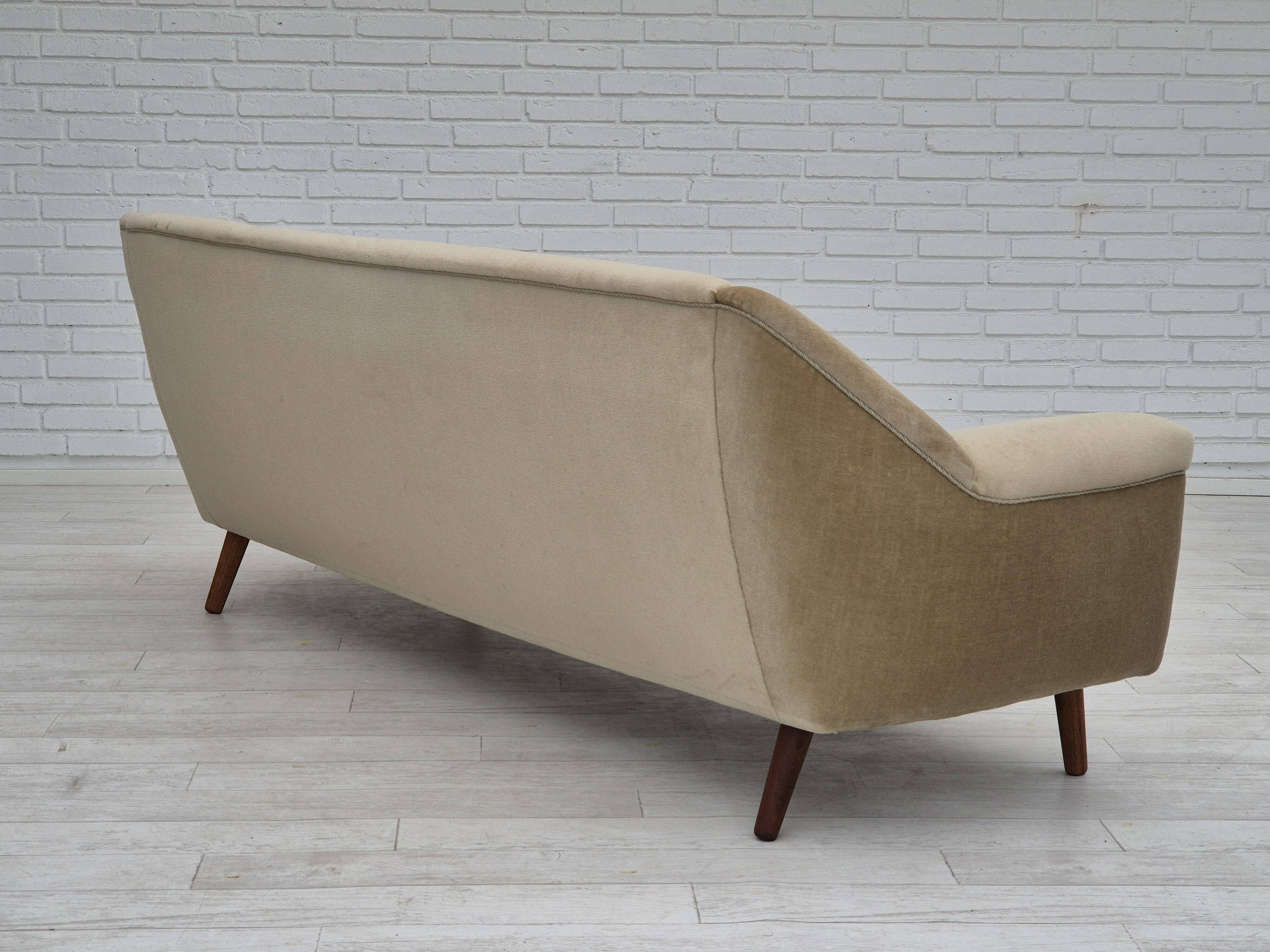 1960s, Danish design by Kurt Østervig for Rolschau Møbler, 3 seater sofa, model 57, original.