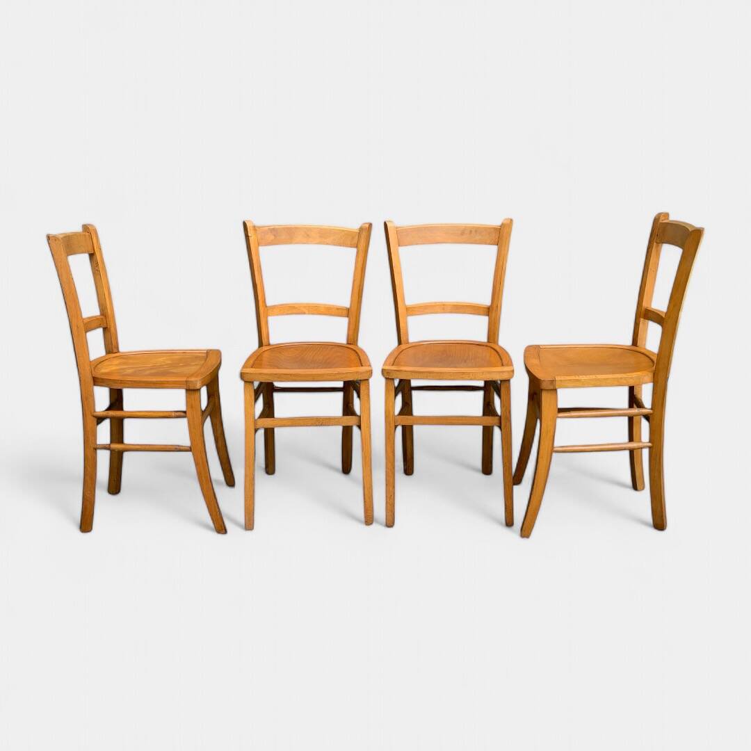 4 vintage Luterma bistro chairs 1940