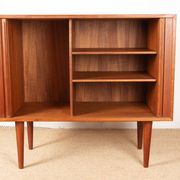 Small Danish Enfilade in teak model 42 by Kai Kristiansen, Feldballes.