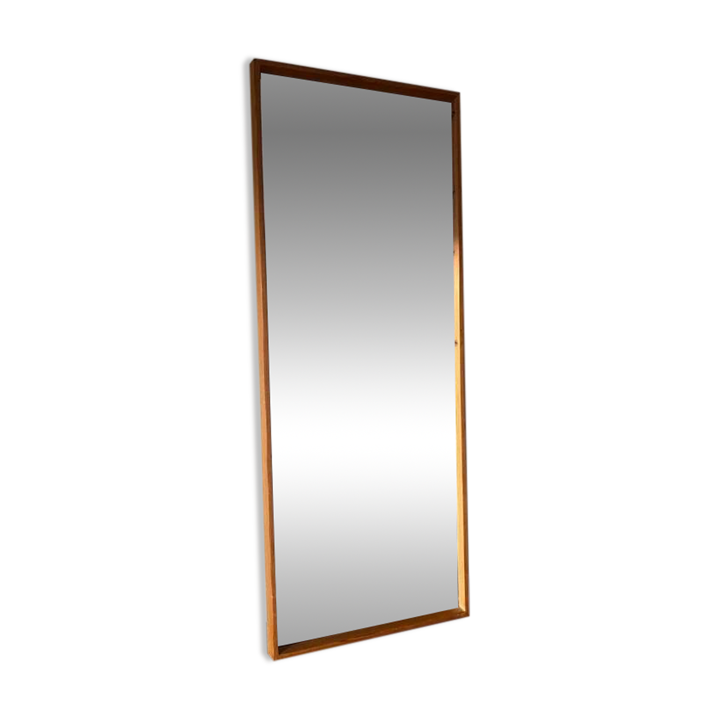 Danish vintage pine mirror - mid-century mirror
