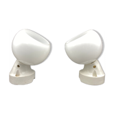 Lot 2 small vintage opaline wall lamps
