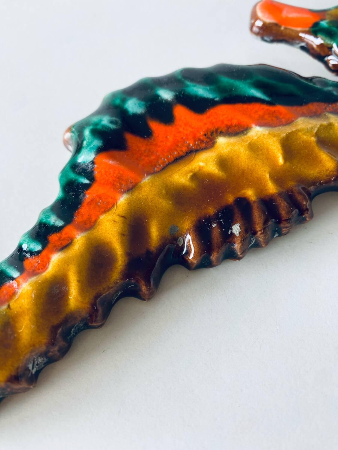 Ceramic wall seahorse