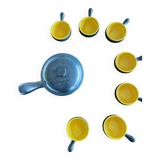 Set of 50s fondue pots