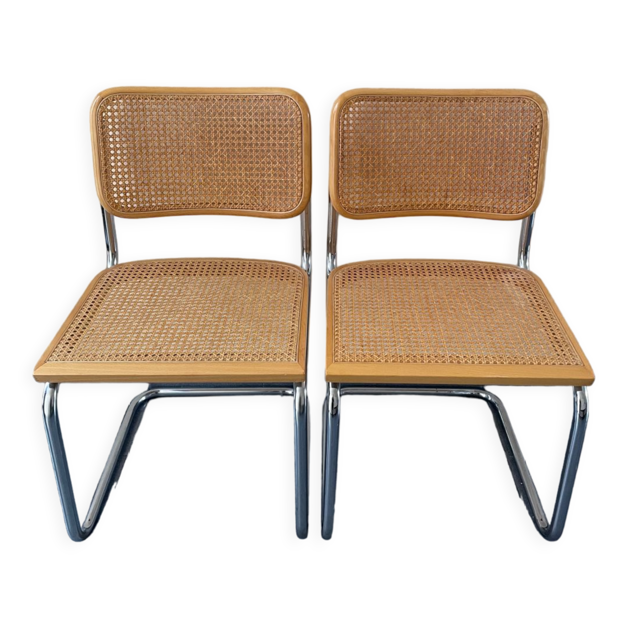 Paire de chaises Breuer Cesca B32