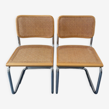 Pair of chairs Breuer Cesca B32