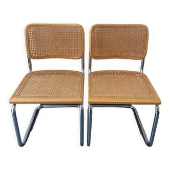 Pair of chairs Breuer Cesca B32