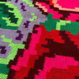 Moldavian carpet with roses made by hand colorful design