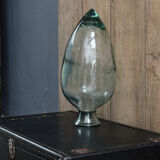 Old blown glass bottle, amphora-shaped