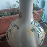 Earthenware vase with floral decoration, Saint-Clément style