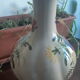 Earthenware vase with floral decoration, Saint-Clément style