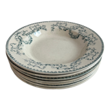 Set of 7 hollow plates Sarreguemines U&C Mozart