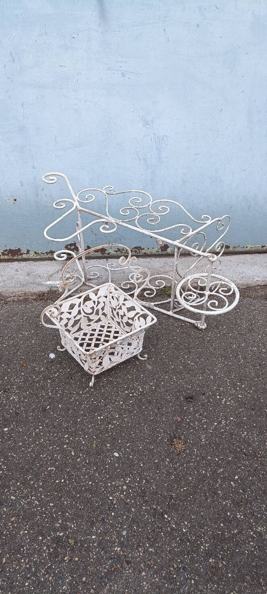 Wrought iron planter 1950