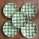 Set of 5 dessert plates Moulin des Loups, Tablecloth