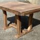 Table à manger, années 30 / 40, Art Déco, à allonges, bois massif, extensible, pieds lyre, pattes de