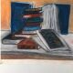 Pastel Illustration "Books"