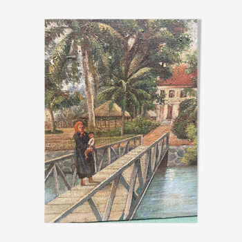 Old painting painting Vietnam