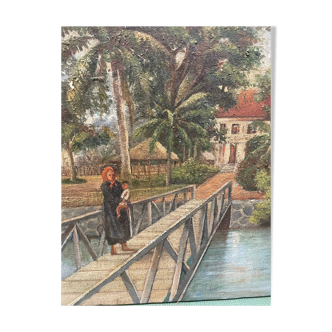 Old painting painting Vietnam
