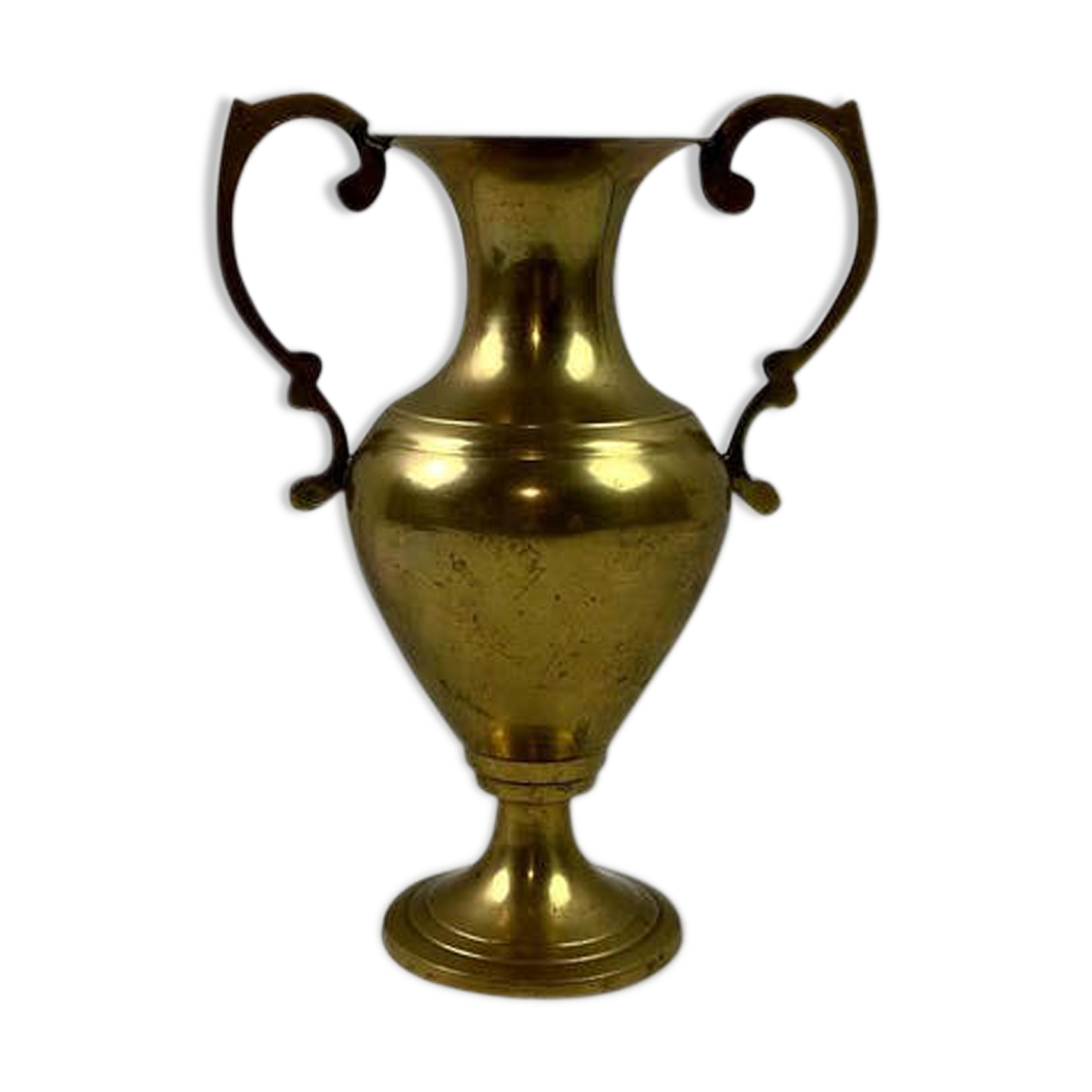 Trophy-style brass vase 19 cm