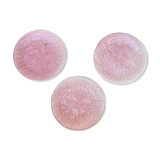 Set of 3 pink vine leaf plates Salins