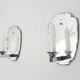 Pair of antique Venetian mirrored wall sconces