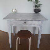 Old farm table in solid oak