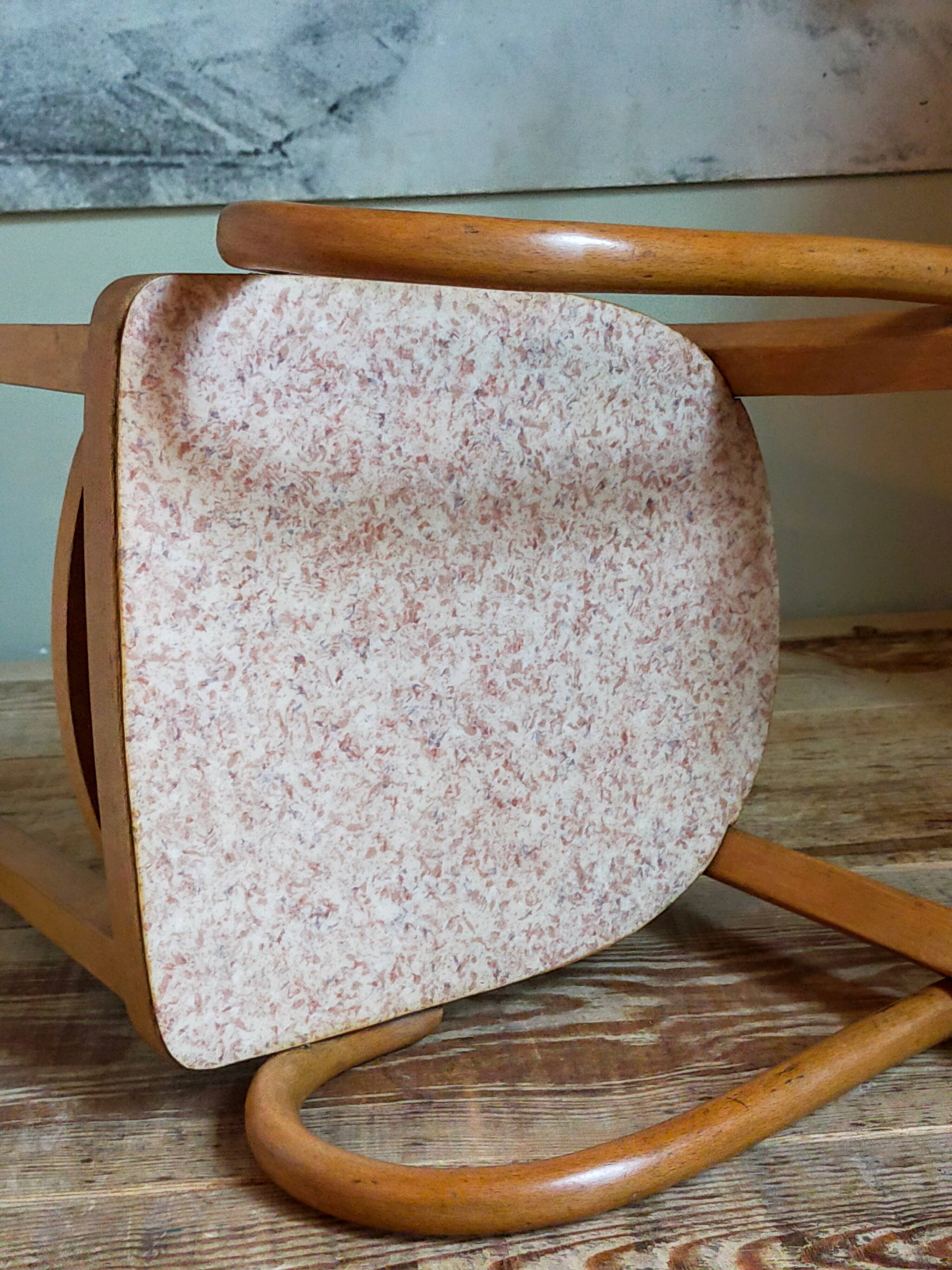 Children's armchair in old bent wood