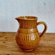 Vintage ceramic pitcher in honey color, model 7314
