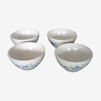 Arcopal bowls myosotis decoration