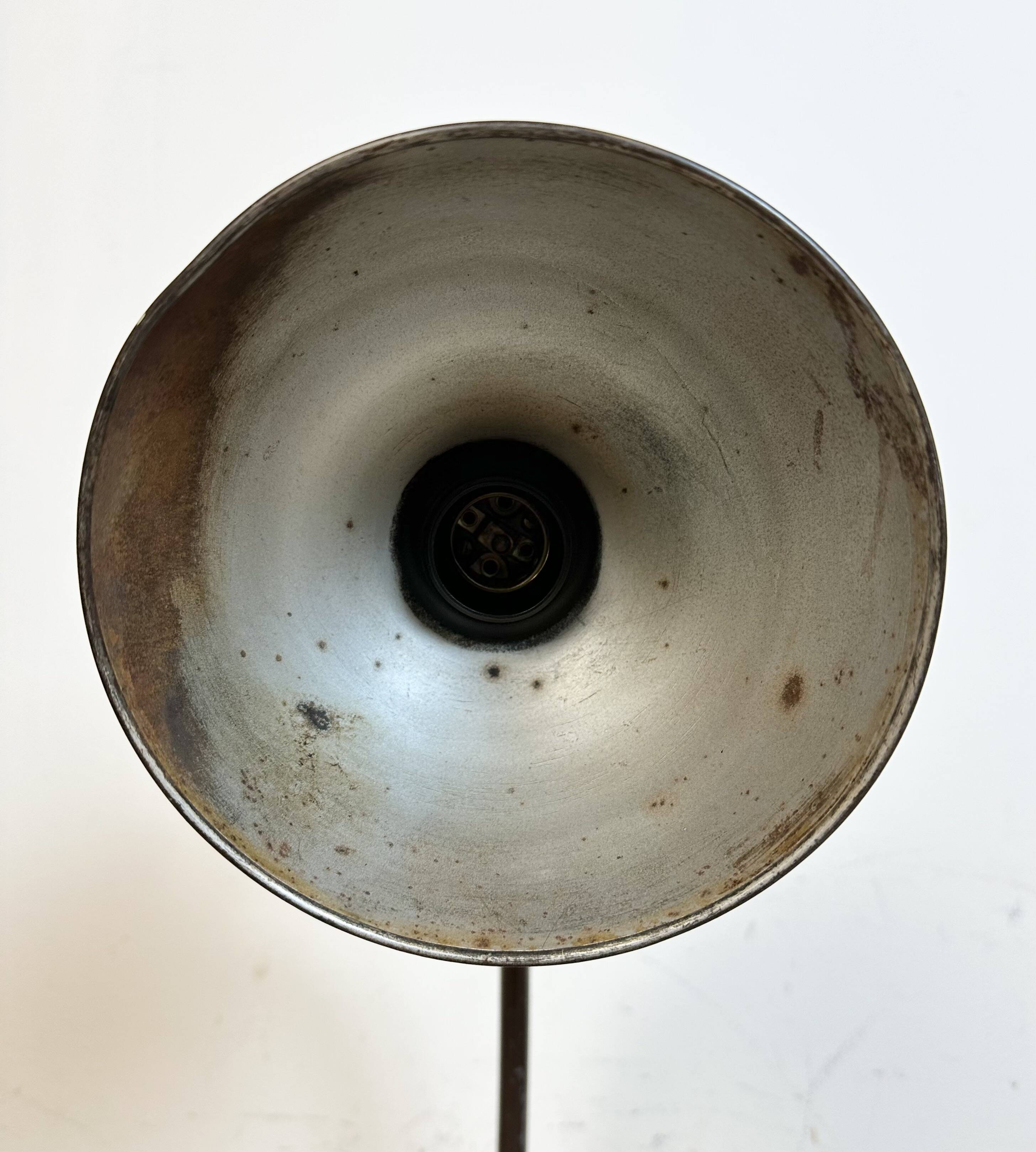 Vintage brown adjustable table lamp, 1960s