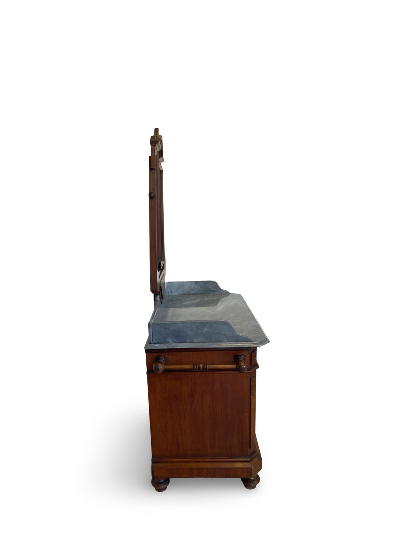 The antique walnut vanity , 19th century
