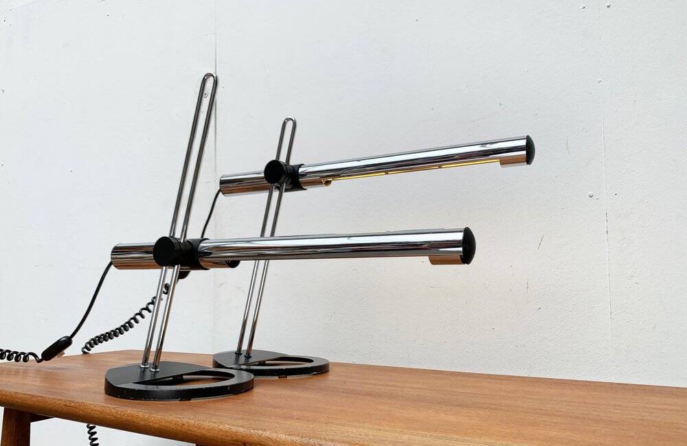 Lampes de table allemandes postmodernes Space Age de Kotzolt Leuchten, années 1970, lot de 2