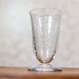 Vintage Crystal Cup with Arabesque, 1940s