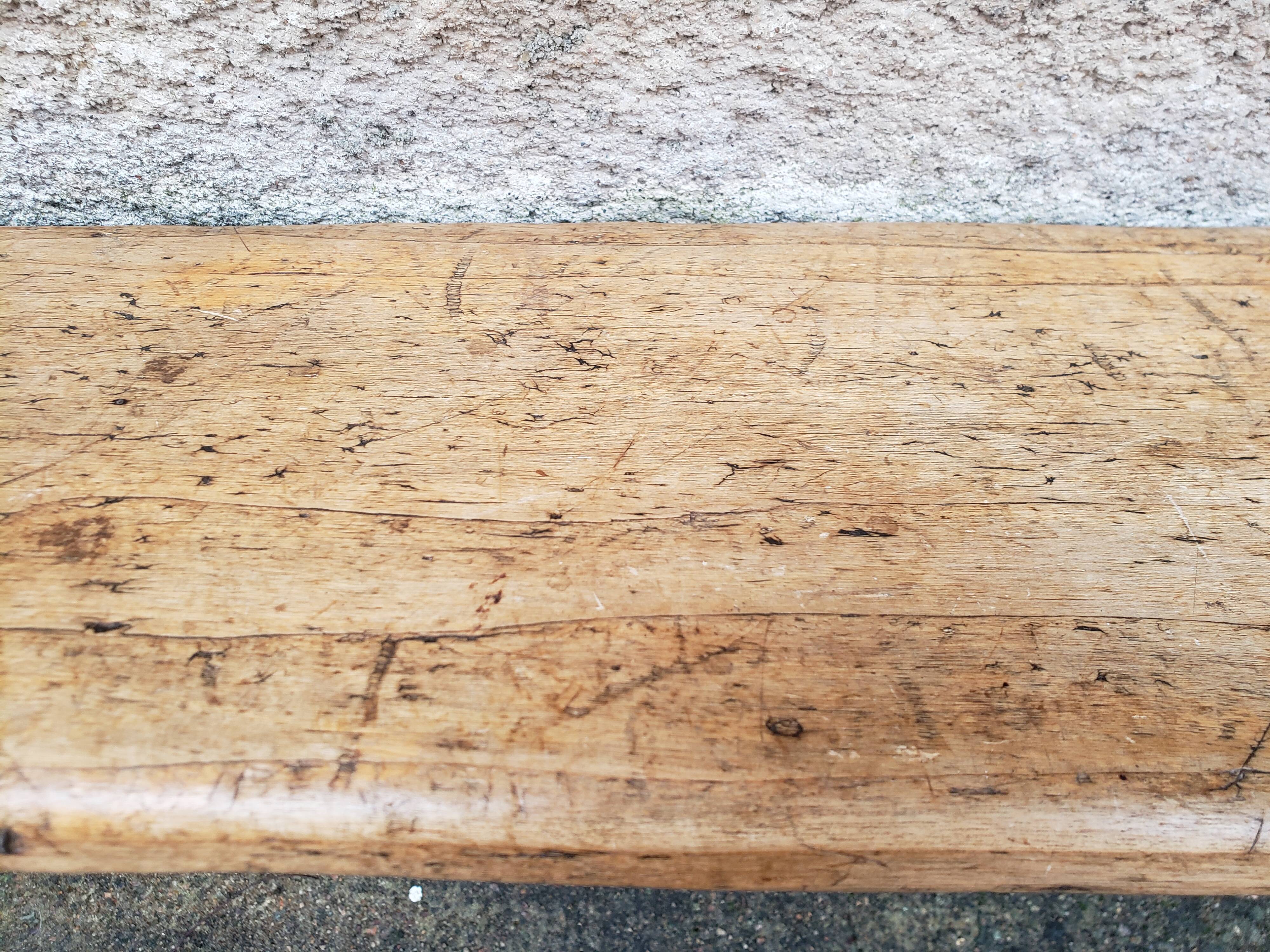 Wooden farm bench "perch"