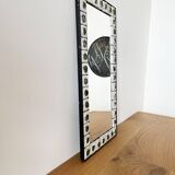Ceramic and wrought iron mirror 1950