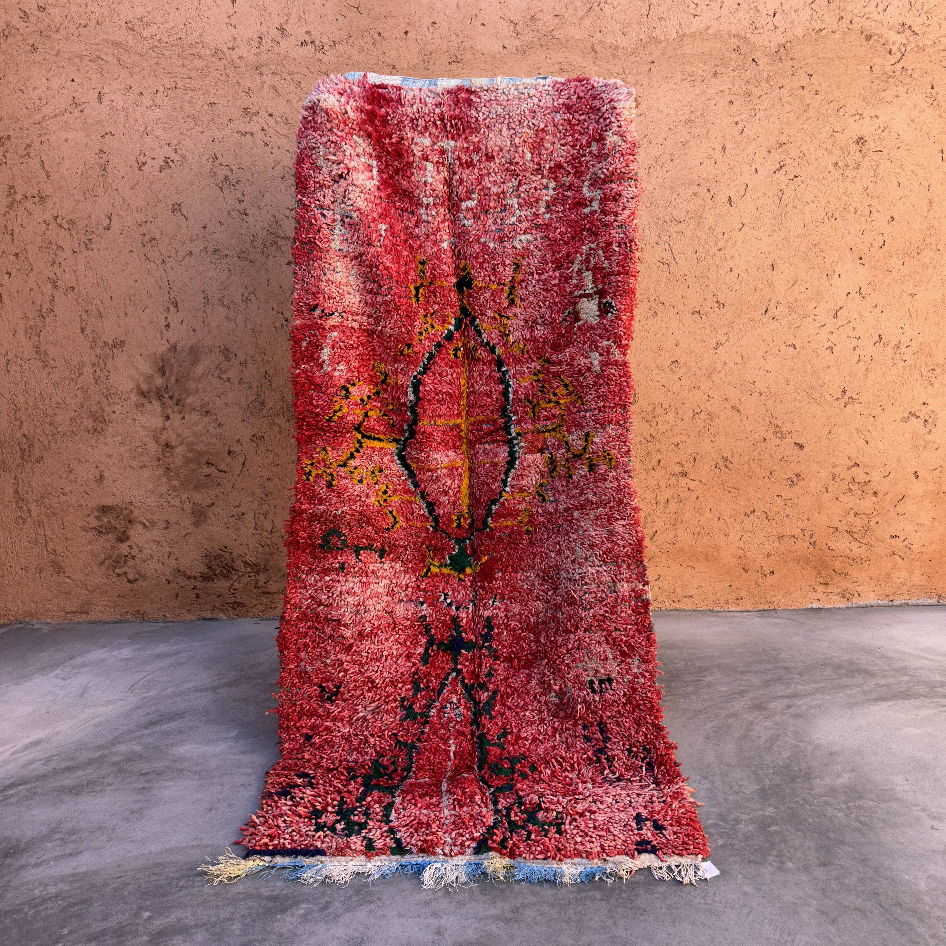 Red Moroccan Talsint rug - 113 x 259 cm