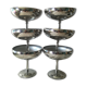 6 dessert cups in stainless steel