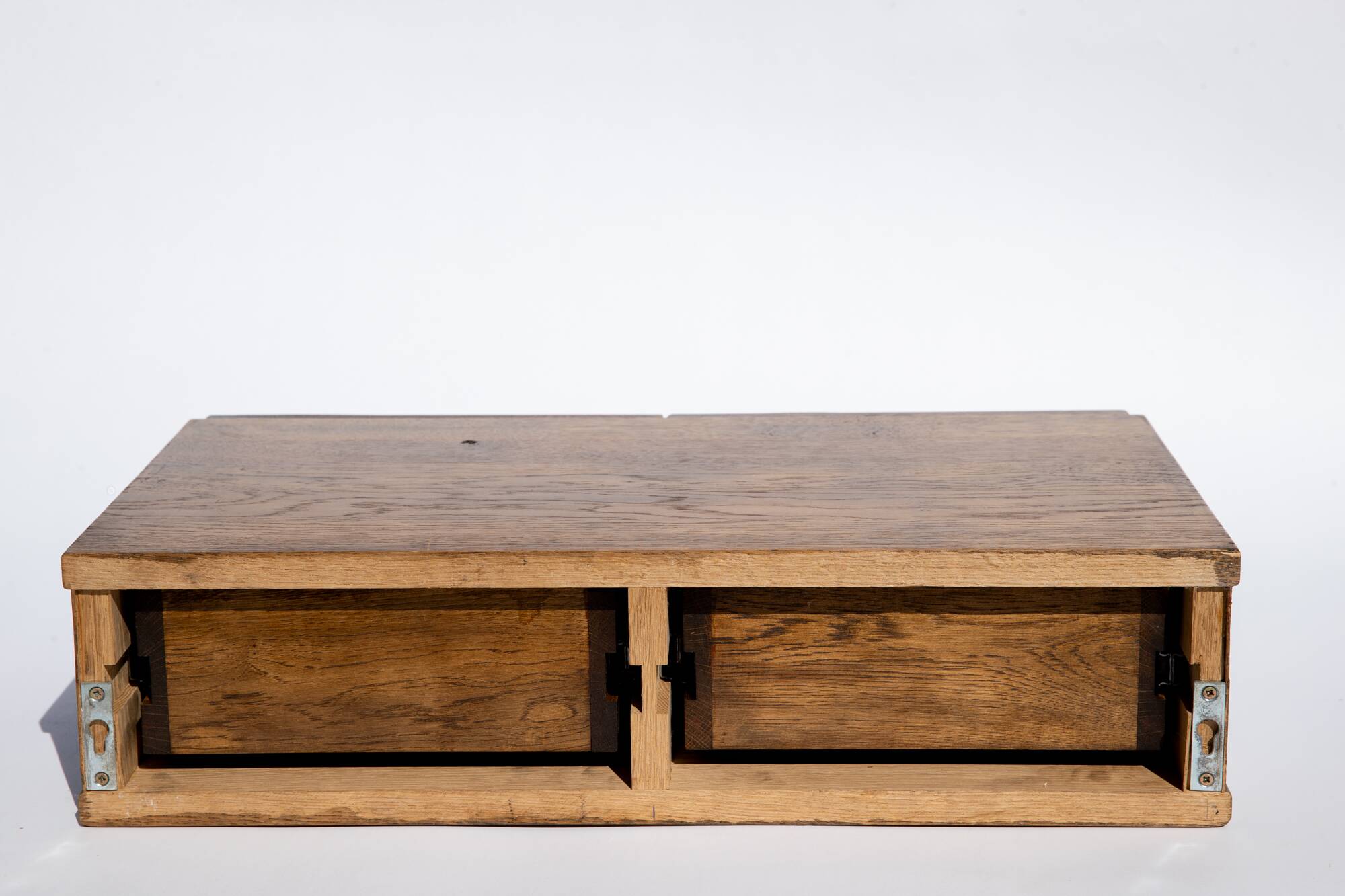 Tiroirs muraux, étagère en bois de noyer