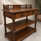 Antique Henri II dining room sideboard in solid oak, Circa 19