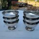 6 stainless steel ice cream bowls